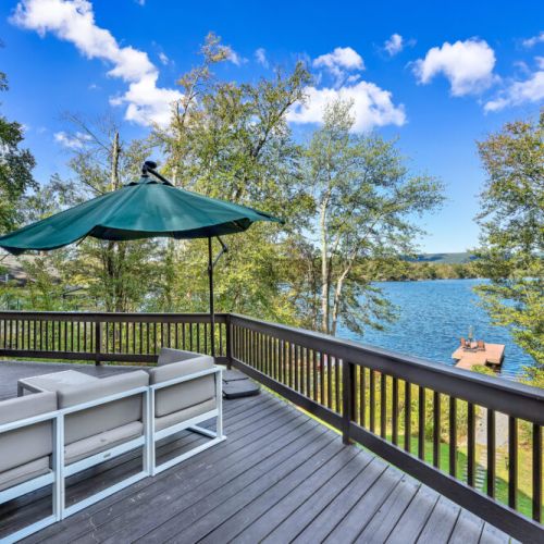 View from the outdoor dining area.