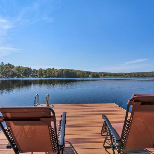 Relax on the new dock and enjoy the views.
