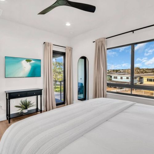 Soft sheets, a comfortable mattress, and calm, welcoming decor — everything you need for a restful night’s sleep.