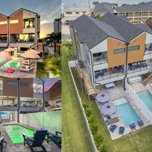 8 Bedroom, 6 Bathrooms. 2 Pools, 2 Game Rooms!  Rent both townhomes for the ultimate getaway with friends and family!