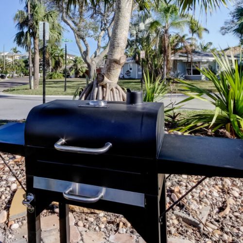 Grill on the ground level!