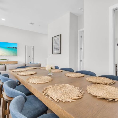 Modern beach vacation.Enjoy long meals, great conversations, and coastal vibes.