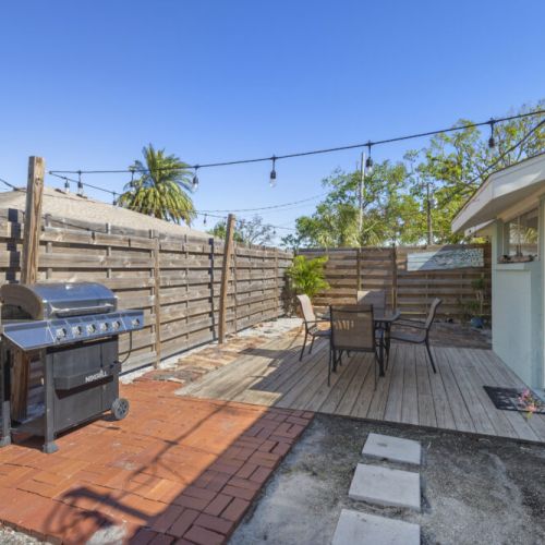 Grill and hang out on the patio.