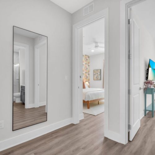 Third floor 3 bedrooms, 2 bathrooms.