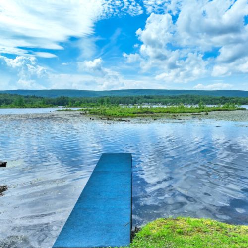Peaceful waters await. Enjoy serene lake views all day long.