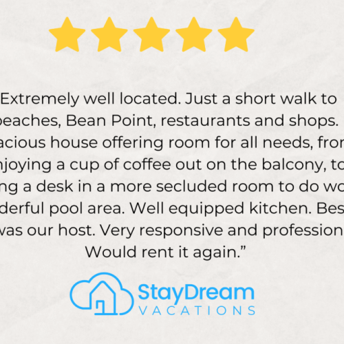 5 star review - very happy guest