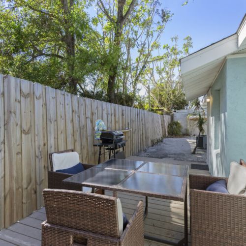 Patio. Grill and Chill.