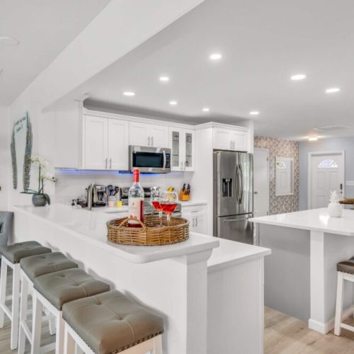 Our kitchen has lots of storage and room for everyones snacks