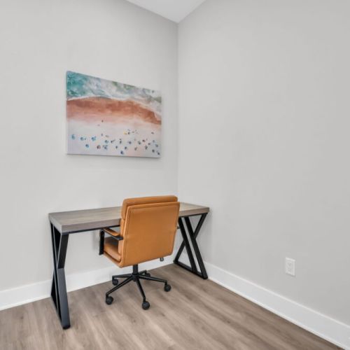 Work from home desk & ergonomic office chair.