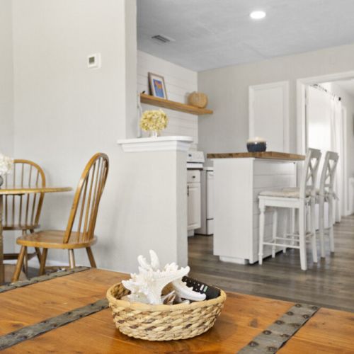 The open floor plan is so nice to have.