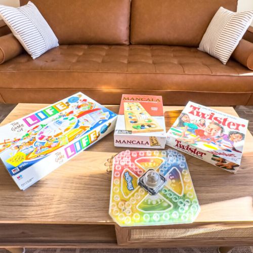 Board games (we have additional).