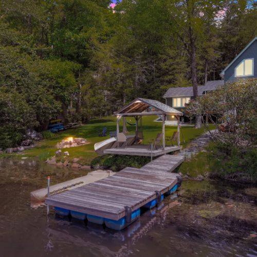 Step onto the private dock and enjoy the water.