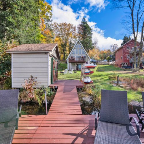 Backyard views.