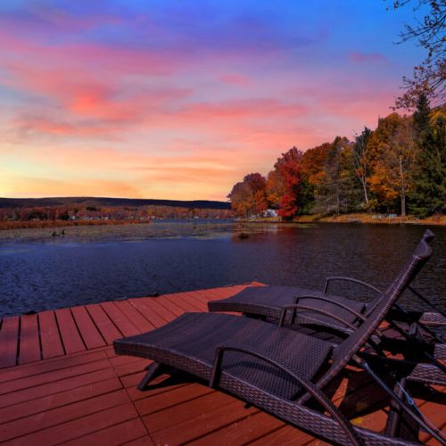 Put your feet up on the dock and breathe in the fresh air.