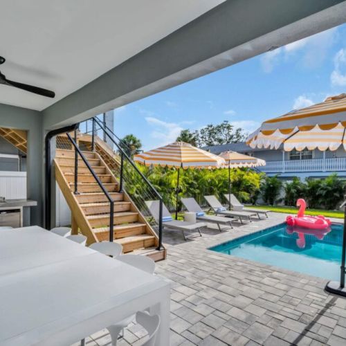 Enjoy a spa-like experience in our heated salt pool. Plenty of seating and shade too!