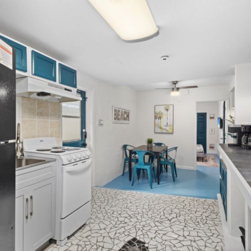 Bright, airy kitchen with a welcoming and functional layout.