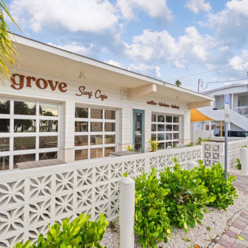 Experience a local favorite at Grove Surf Cafe, a classic coffee spot in the heart of Indian Rocks Beach.