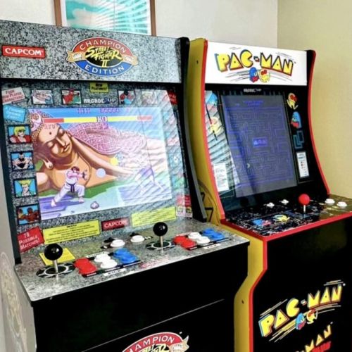 Game Room: Relive arcade glory with Street Fighter and Pac-Man—fun awaits for all ages!