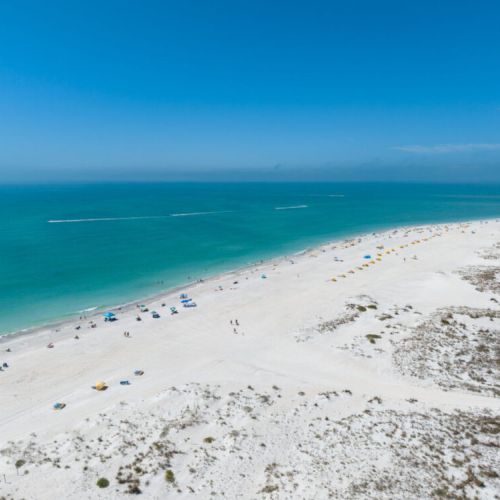 Perfect beach day in Treasure Island. Just a quick walk from your next vacation home.