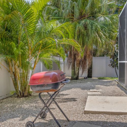 Charcoal grill ready for you to cook dinner.