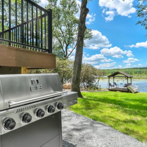 Fire up the grill and enjoy lakeside dining with family and friends.
