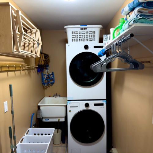 Laundry room, first floor.
