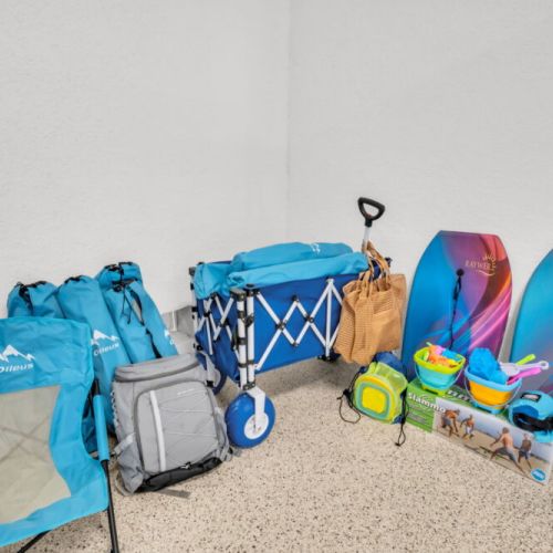 All of the beach gear is provided for you.