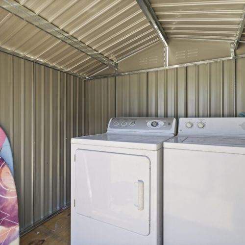 Shared washer and dryer with the duplex