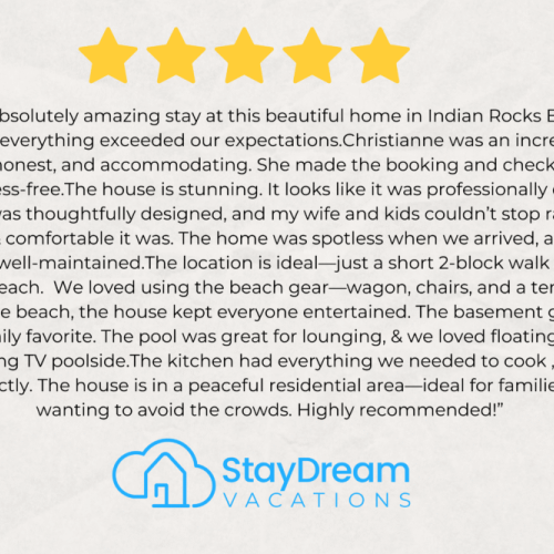 Excellent review from one of our very happy guests.