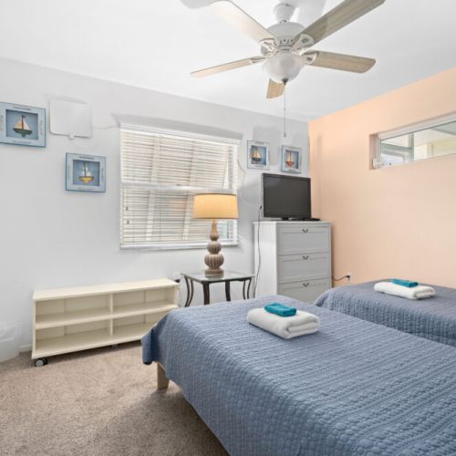Twin bedroom.