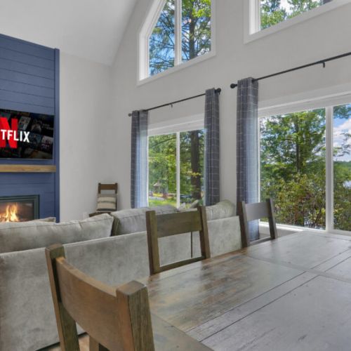 Enjoy your meals with stunning views and a nice film!