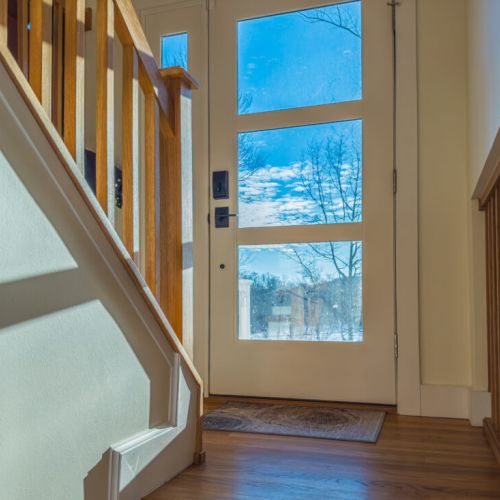 Entryway, custom craftsmanship.