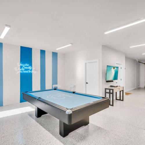 You are exactly where you need to be.. This is the perfect entertainment room for kids and adults alike.